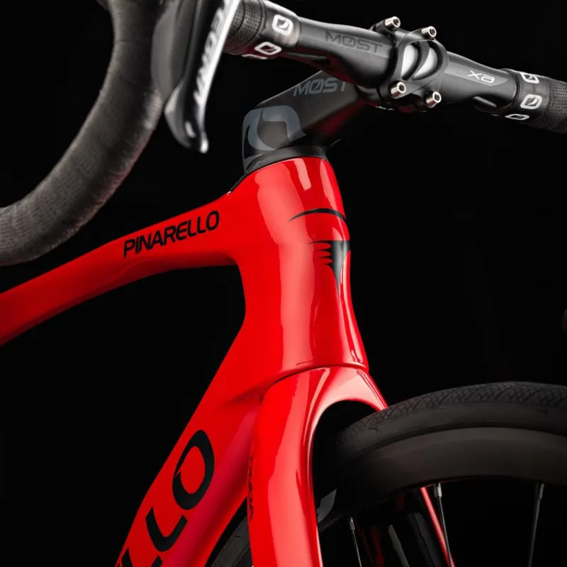 Pinarello Prince Disc Ultegra Di2 12 Speed Most Carbon Wheels Red and Black-1